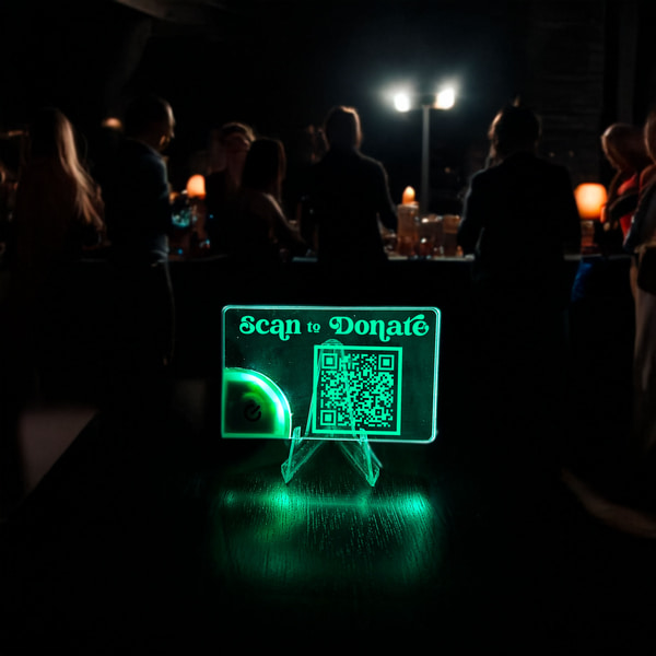 Acrylic LED Table Cards with Stand