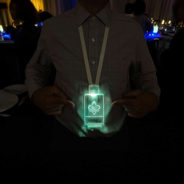 Custom Acrylic LED Badges - Image 1