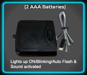 Multi Function: Constant on/ Blinking/Sound activated & Animated)
