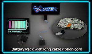 Battery pack with a long wire